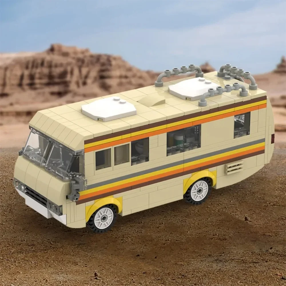 360Pcs Film MOC Breaking Bad RV Bus Auto Modell Bausteine Edacational Ziegel Spielzeug für Kinder Geburtstag Geschenk – Detail 14