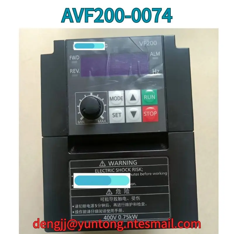 

Used 0.75KW frequency converter AVF200-0074 test OK Fast Shipping