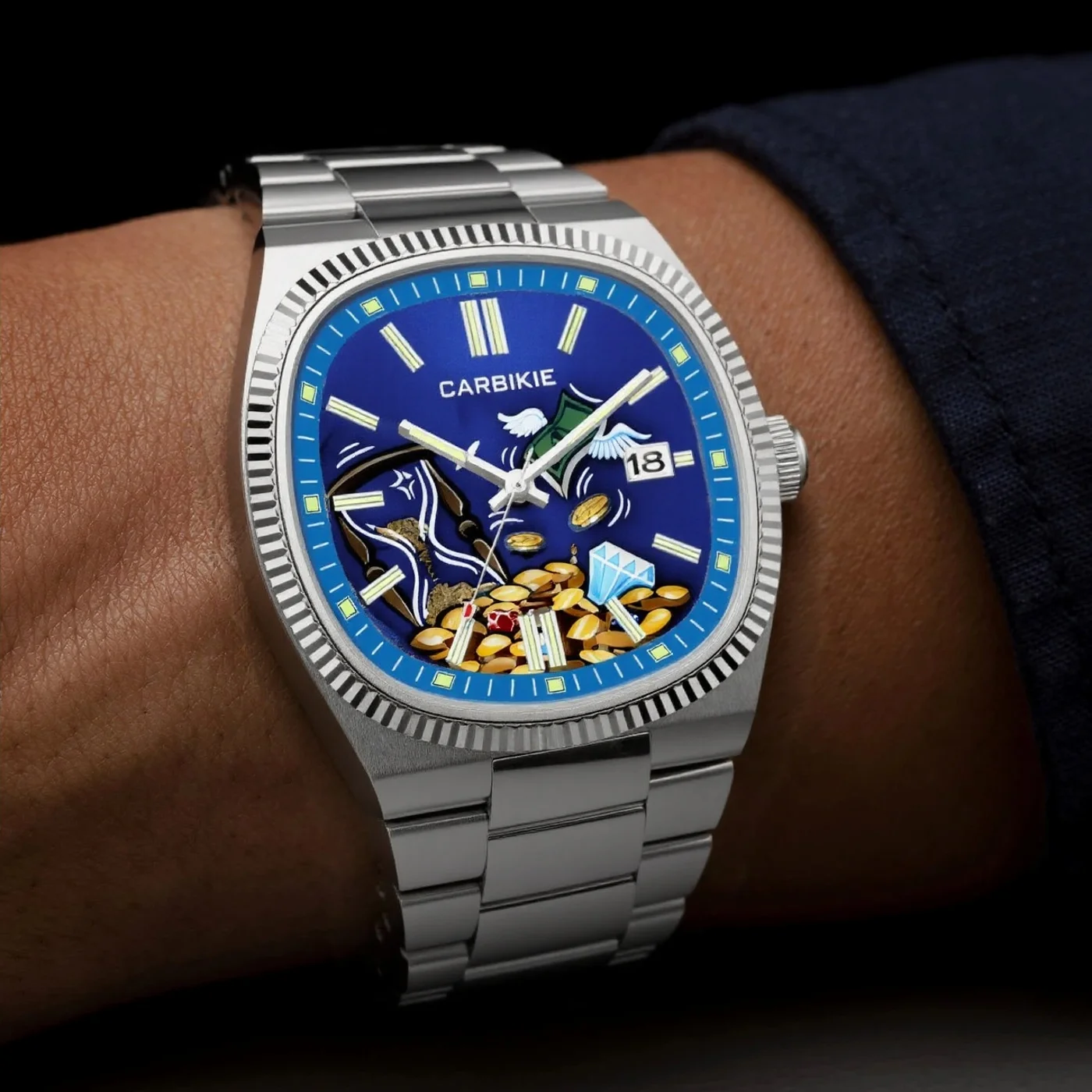 High Quality Personalized Hot Cartoon Creative Animation Quartz Men Watch Dial Top Casual Steel Sport Men Watch  AAA Male Clock