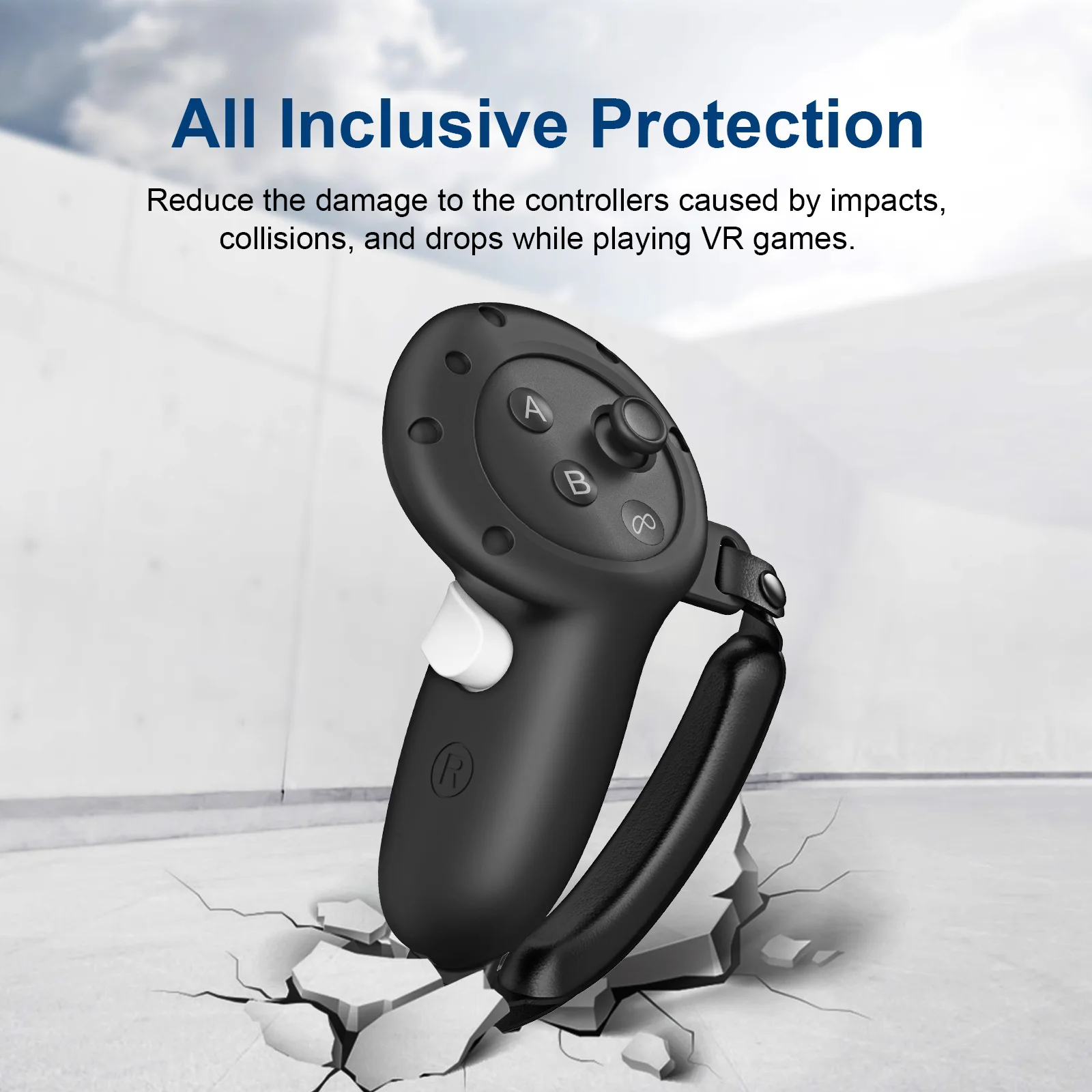 Handvat Beschermhoes Voor Meta Quest 3 Anti-Collision Touch Controller Siliconen Cover Handgreep Grip Voor Quest 3 Vr Accessoires