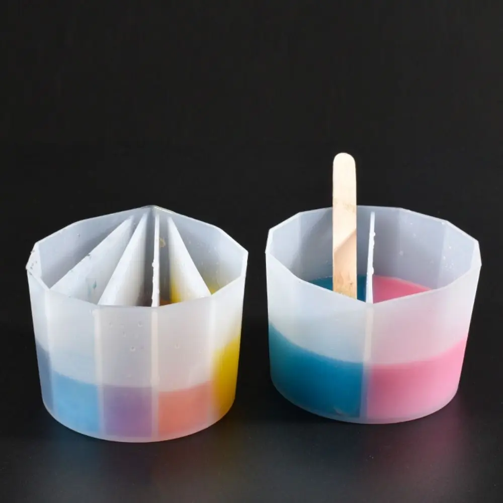 Durable Liquid Pigment Color Mixing Color Cup Reusable Handmade Dispensing Cup Washable DIY Silicone Mould