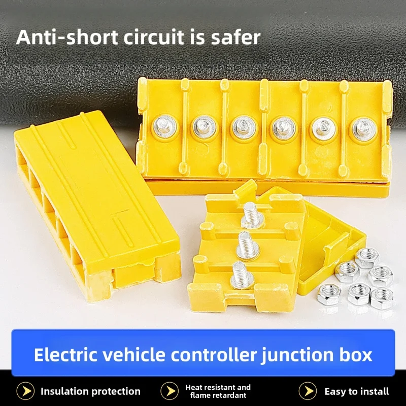 

Waterproof Electrical Wire Junction Enclosure Box, 3 5 6 Ports Connector Shell for Scooter ATV Vehicle Wiring.