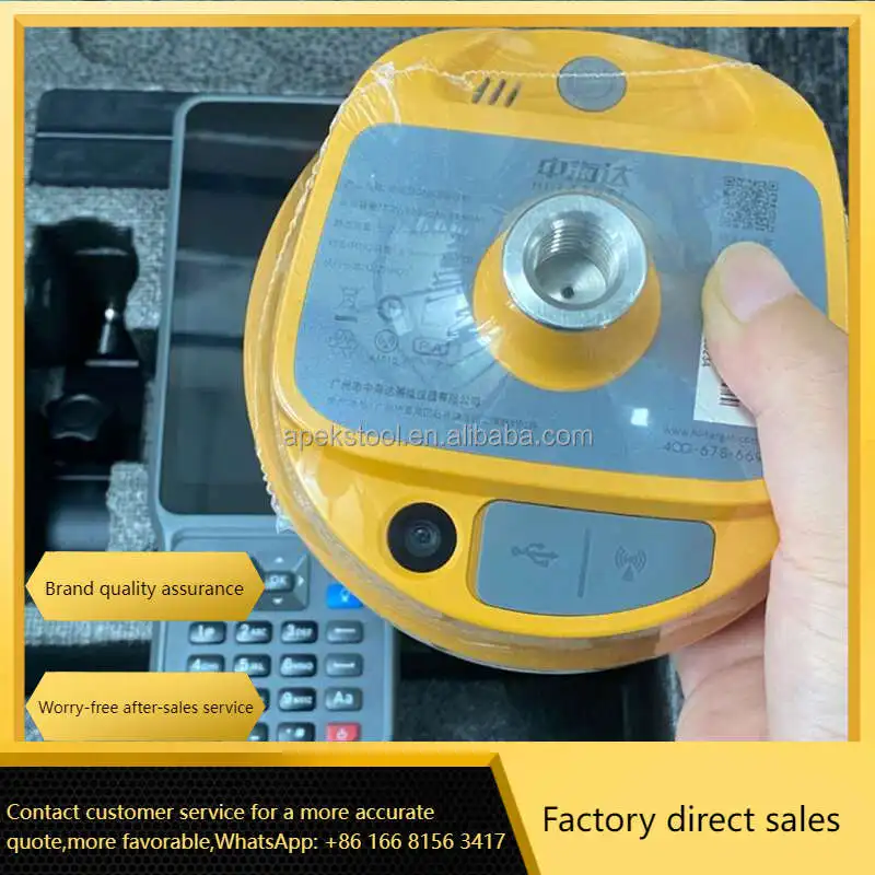 New Hi Target Full Rover And Base Kit With 1408  GNSS  RTK Lightweight And Visual Surveying Instrument  RTK V300