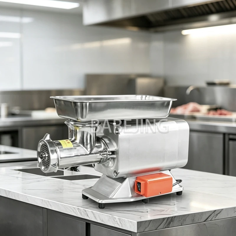 Cost-Effective Commercial Meat Grinder, High Power Desktop Meat Mincer For Butcher Store Application