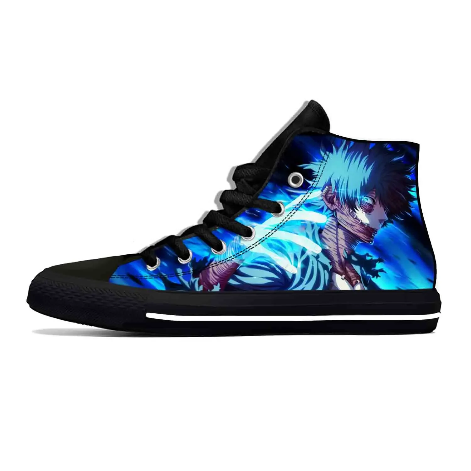 

Anime Cartoon Manga Comic My Hero Academia Dabi Casual Cloth Shoes High Top Lightweight Breathable 3D Print Men Women Sneakers