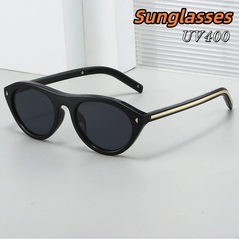 

Fashionable and Luxurious Design Oval Cat-eye Sunglasses Man High-end 2025 Advanced UV Resistant Women's Grade Glasses