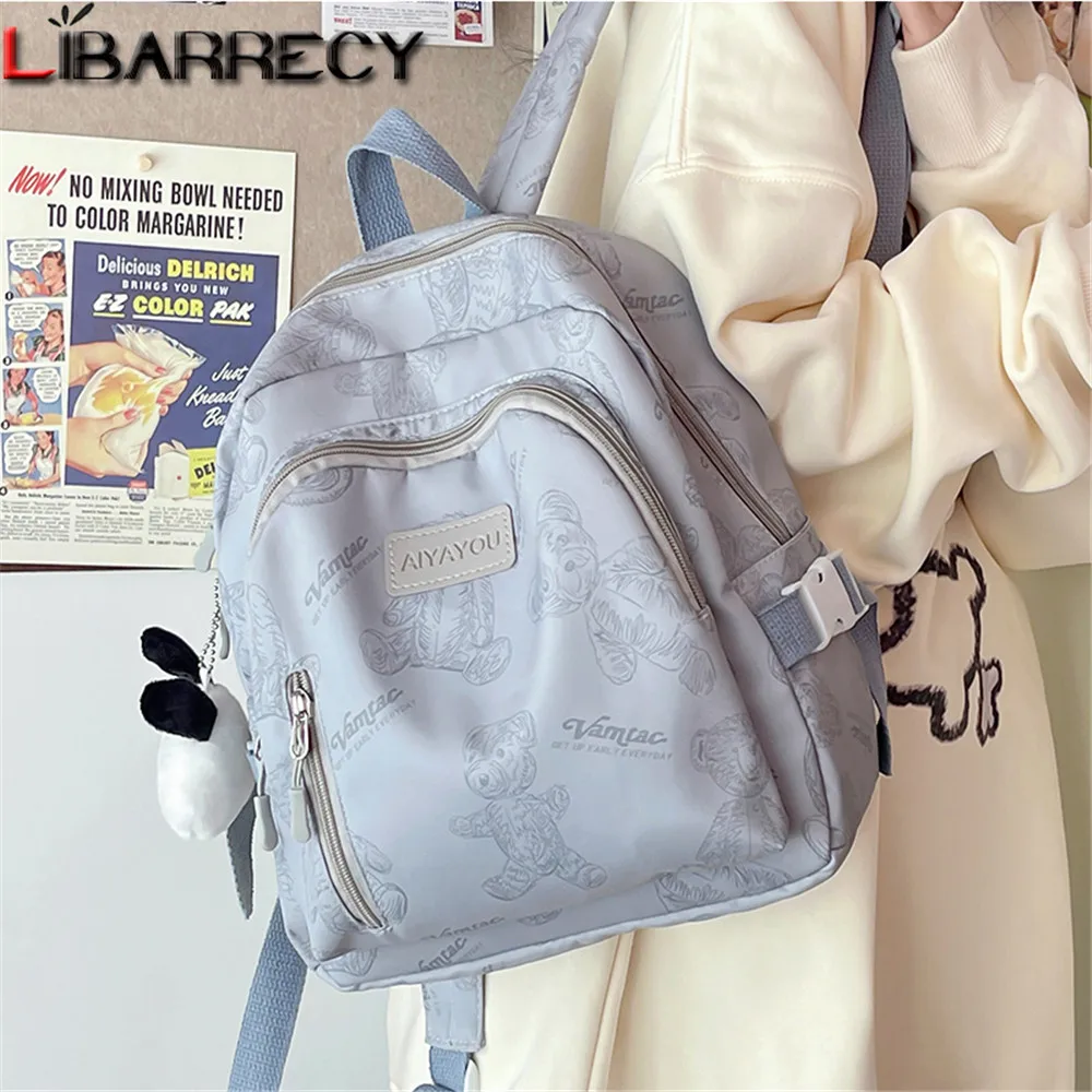 

High School Cute Backpack for Teenage Girls Light Weight New Kawaii Bookpack Women Casual Candy Color School Travel Bag Mochila