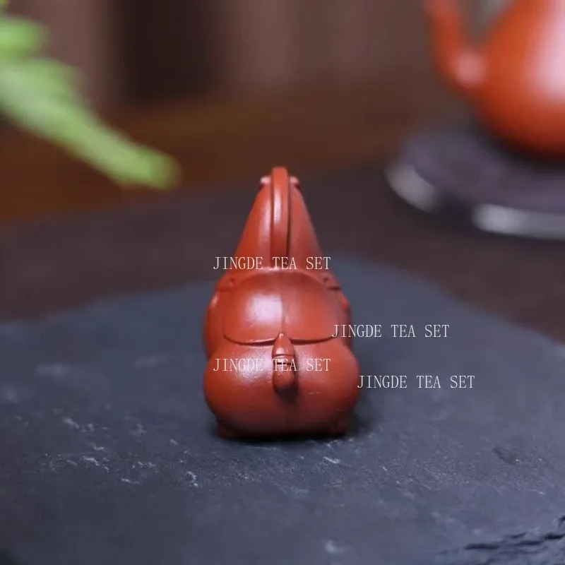Purple Clay Chinese Tang Style Pony Tea Pet Desktop Tea Playing Ornaments Immediate Success Upon Arrival Tea Set Accessories