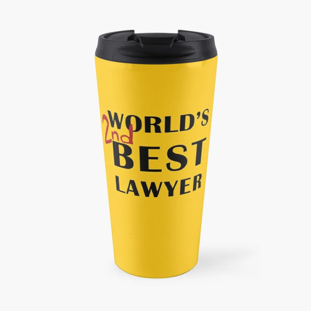 

World's 2nd Best Lawyer Travel Coffee Mug Vintage Cup