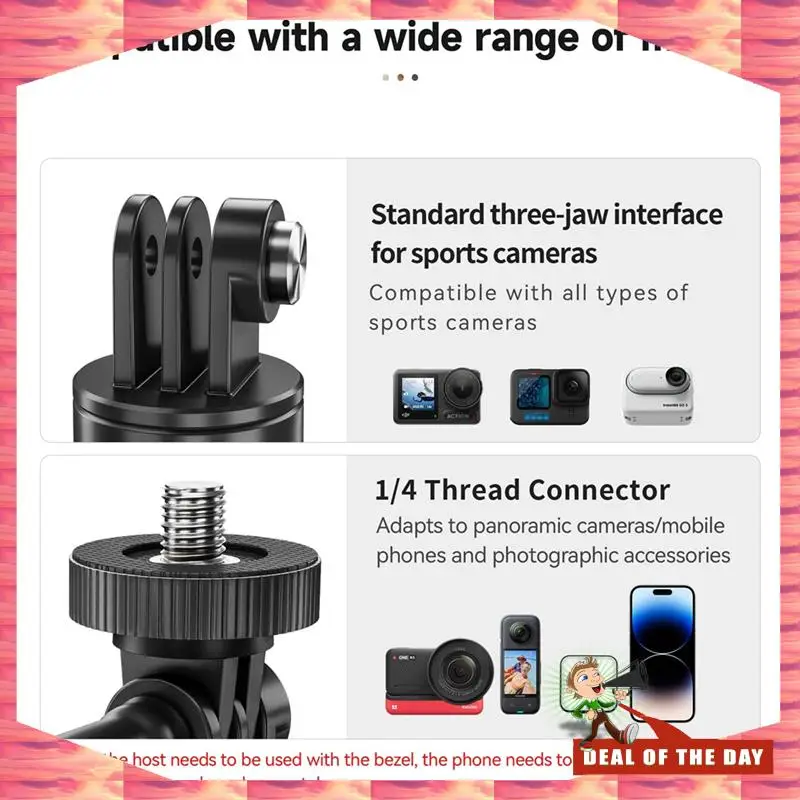 24-Hour Delivery STARTRC For DJI OSMO Pocket 3 Compatible Backpack Mount Clip 360° Rotating Magnetic Holder, Accessories