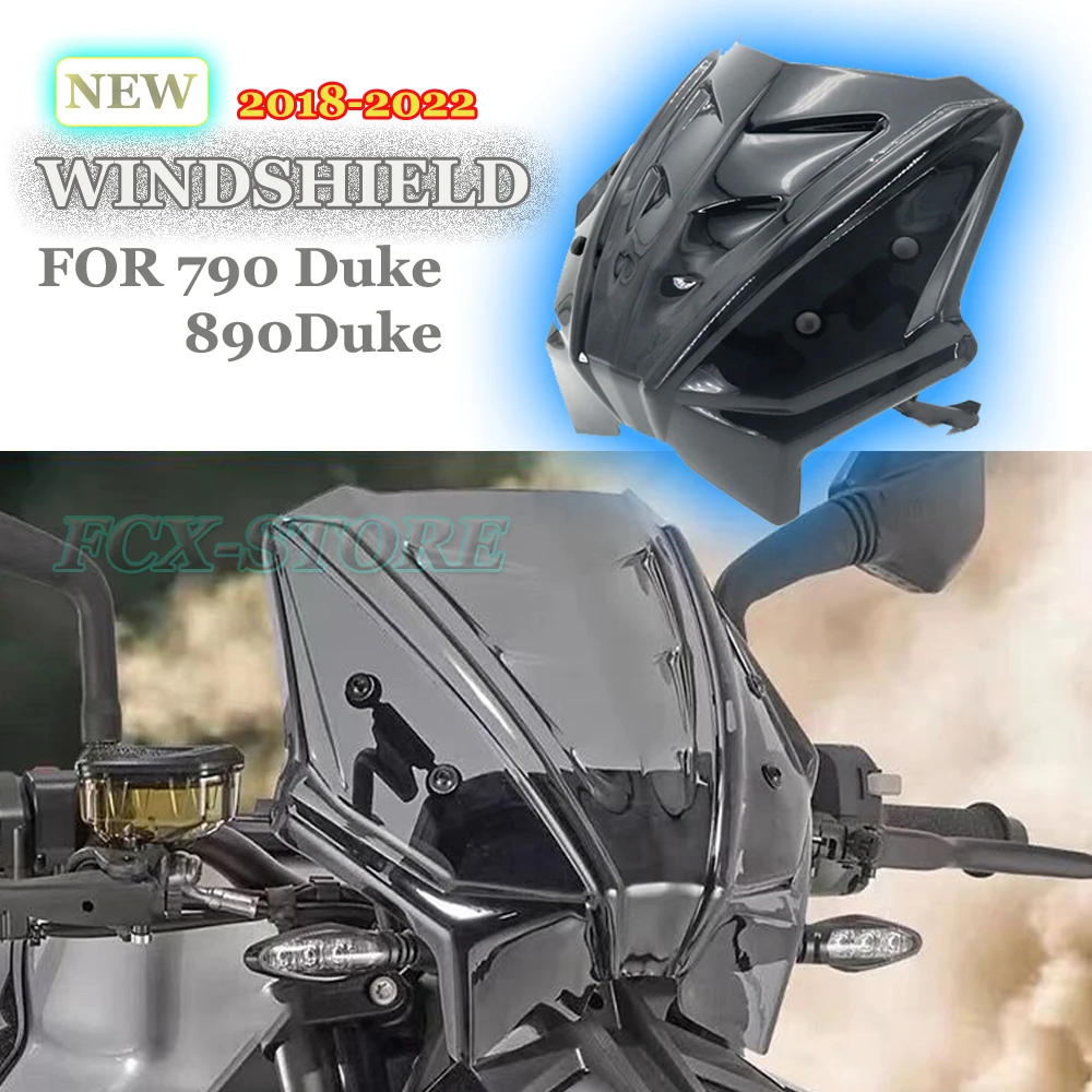 

Motorcycle Modified Accessories Head Windshield Wind Deflector For 890 Duke 790 Duke 2018 2019 2020 2021 2022 890DUKE 790DUKE