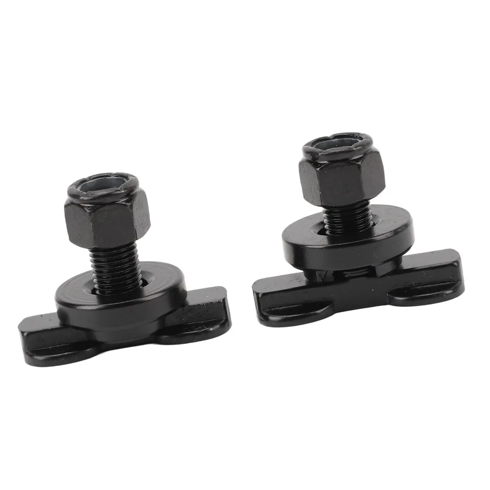 2PCS Airline Track Black L Track Stud Fitting Carbon Steel Galvanized Threaded Studs L Track Double Lug Truck Bed