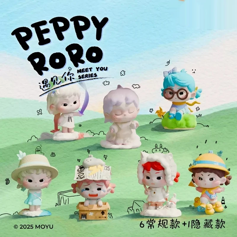 Neue Peppy Roro Meet You Serie Trendige Blindbox-Spielzeuge Mystery Box Niedliche Actionfigur Raumdekoration Überraschungsgeschenk Modell