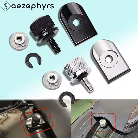 Motorcycle Rear Fender Seat Bolt Screw and Nut Kit 1/4&Prime;-20 Thread For Harley Softail Sportster XL883 Dyna Street Glide Road King