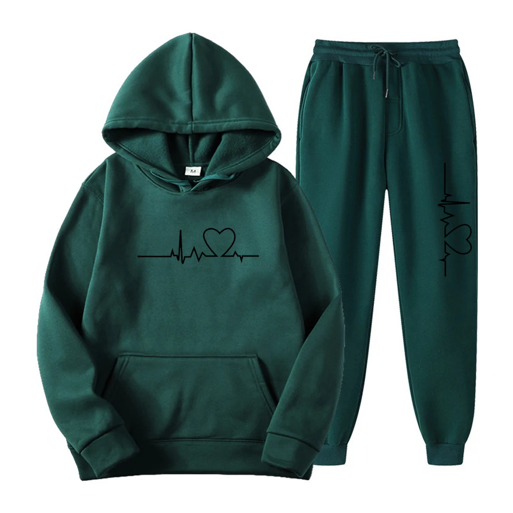 Mannen Sets Casual Hooded Jassen Mode Mannelijke Set Warm Trainingspak Sportkleding Truien + Broek Sets Jas Jas Mannen Lange sweatshirt