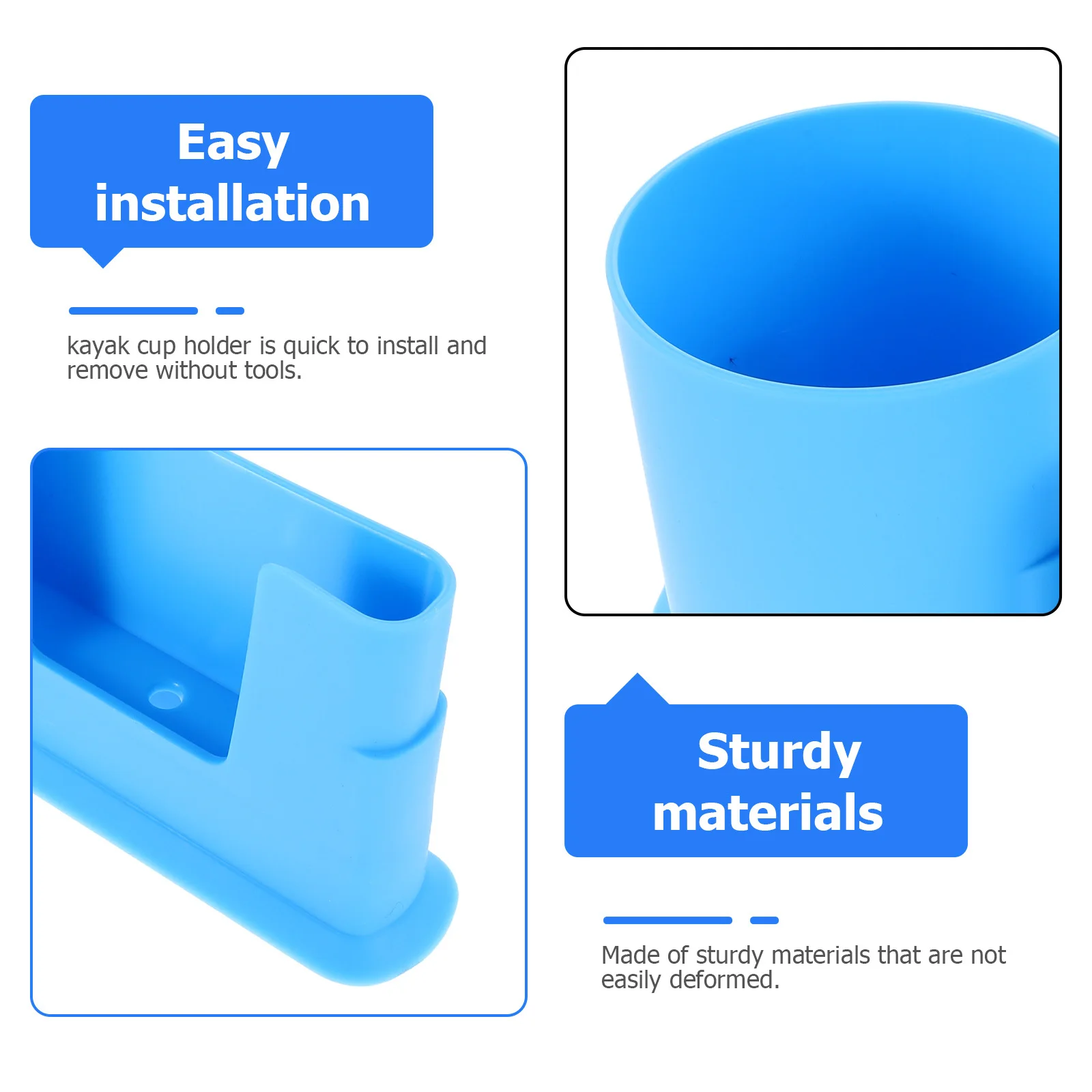 Tempat Cangkir Paddle Board Multifungsi Plastik, Dudukan Ponsel Kayak, Mudah Dipasang, Anti-Terguling, Rak Minuman Outdoor