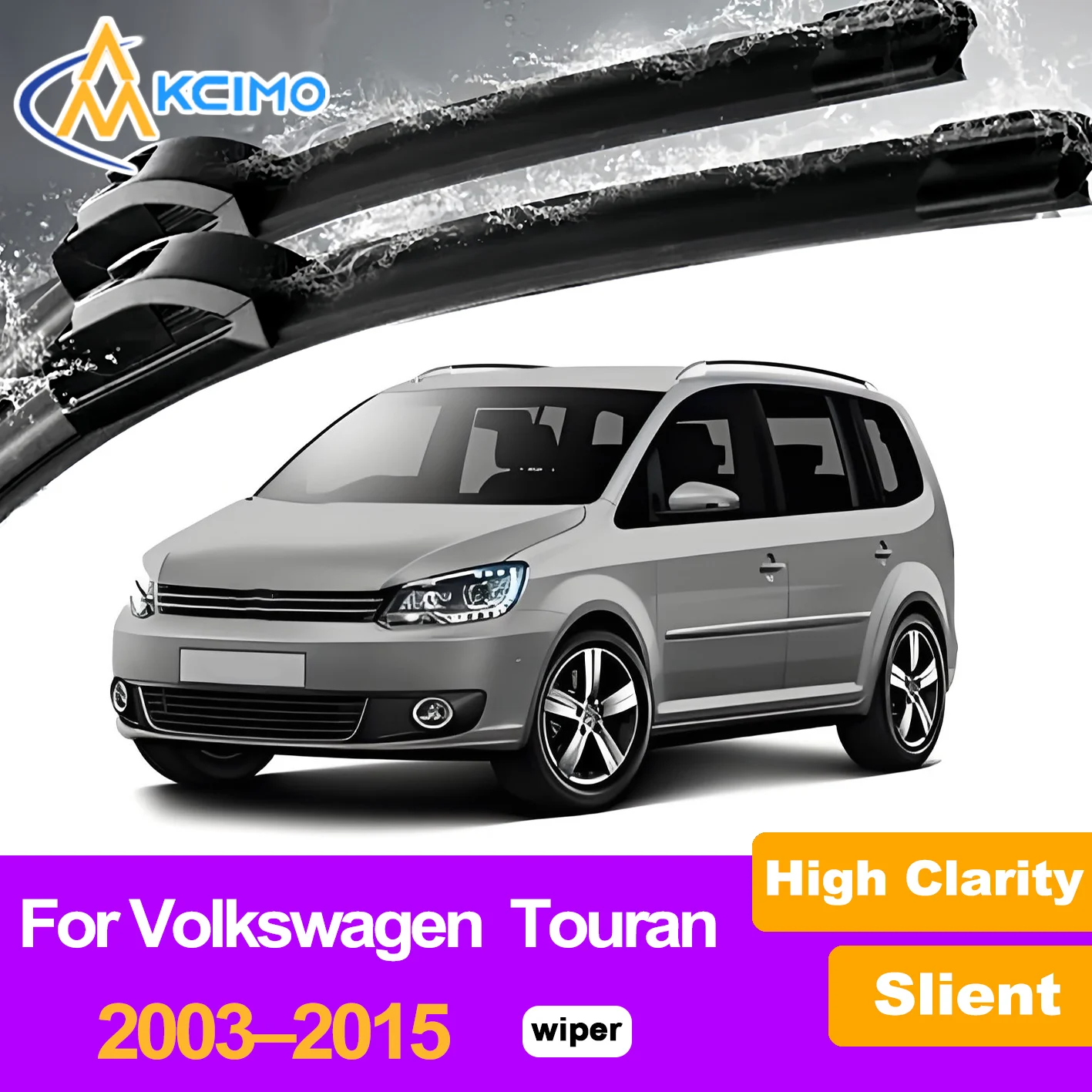 

2Pcs Front Windshield Wiper Blades For Volkswagen Touran 2003-2015 Windscreen Window Car Accessories