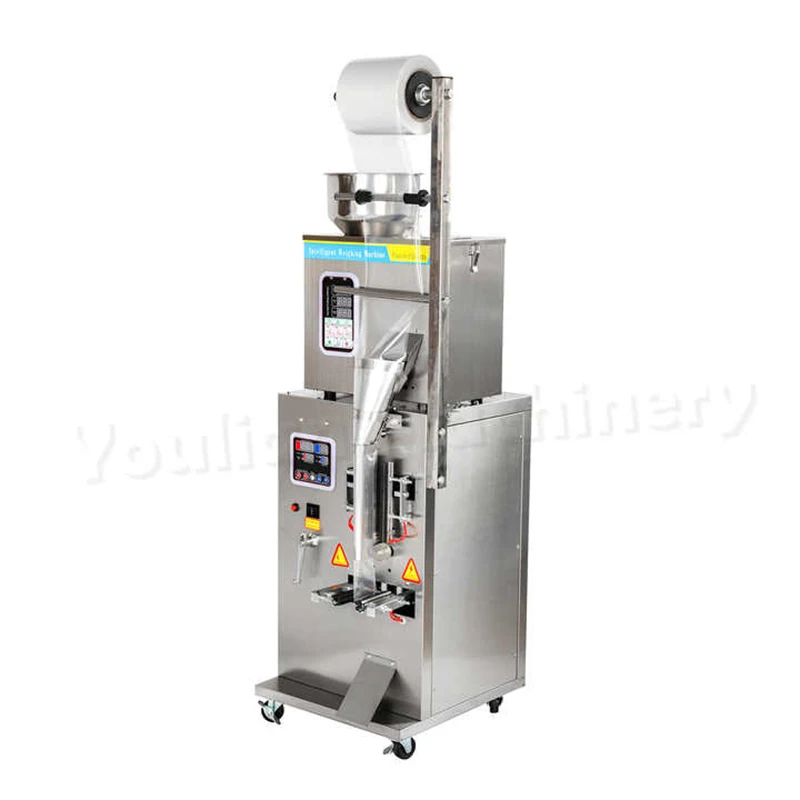 1-99g FZL-100 Powder Granule Particles Filling Sealing Packing Bag Machine For Grain Spices Rice Tea Sugar Salt Seed Nut