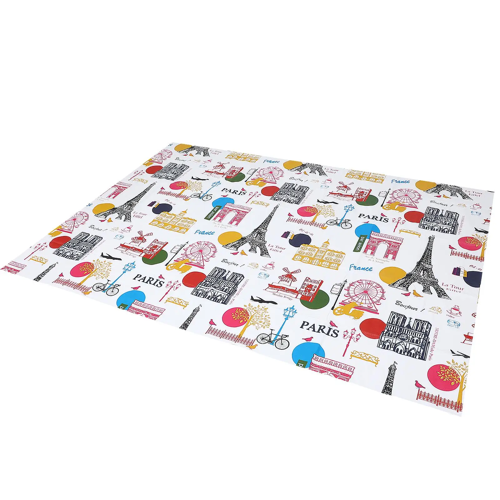 

Kids Painting Table Mat Tablecloth Waterproof PEVA Cover Drawing Supplies Creativity Activities France Pattern Protect Floor