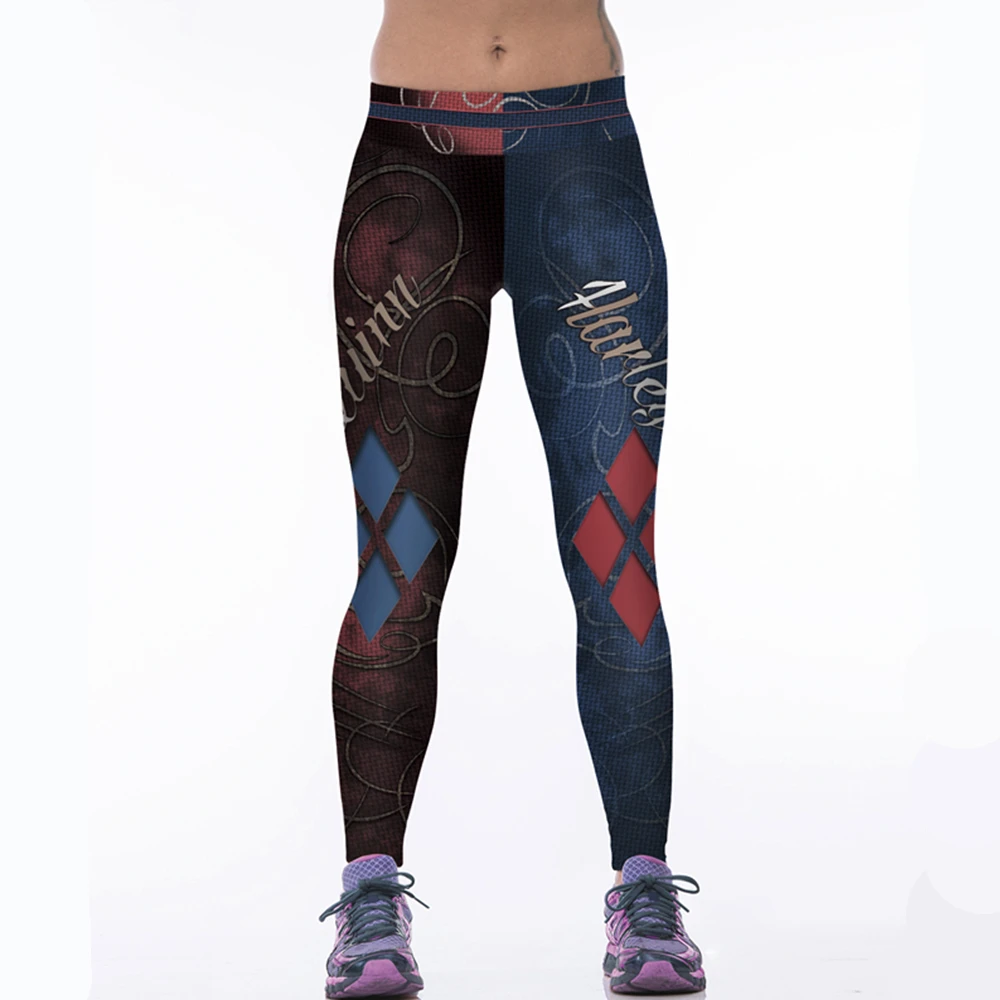 Damskie legginsy sportowe spodnie do biegania 3D z wysokim stanem do jogi szybkoschnące spodnie sportowe dziewczęce siłownia rajstopy sportowe Femme
