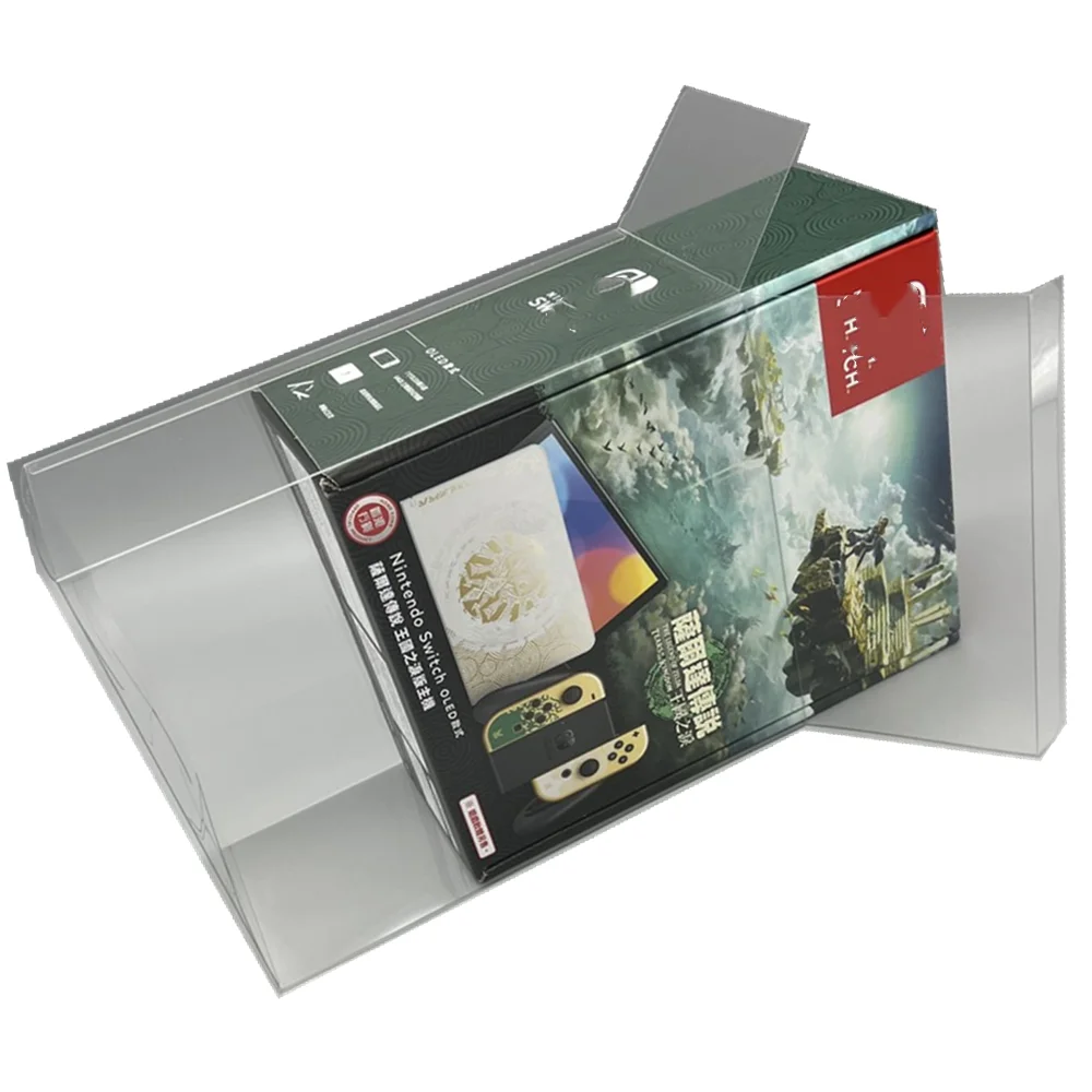 Protector de caja transparente para OLED The Legend of Zelda/Switch NS, cajas de recolección, almacenamiento TEP, carcasa de juego, estuche de