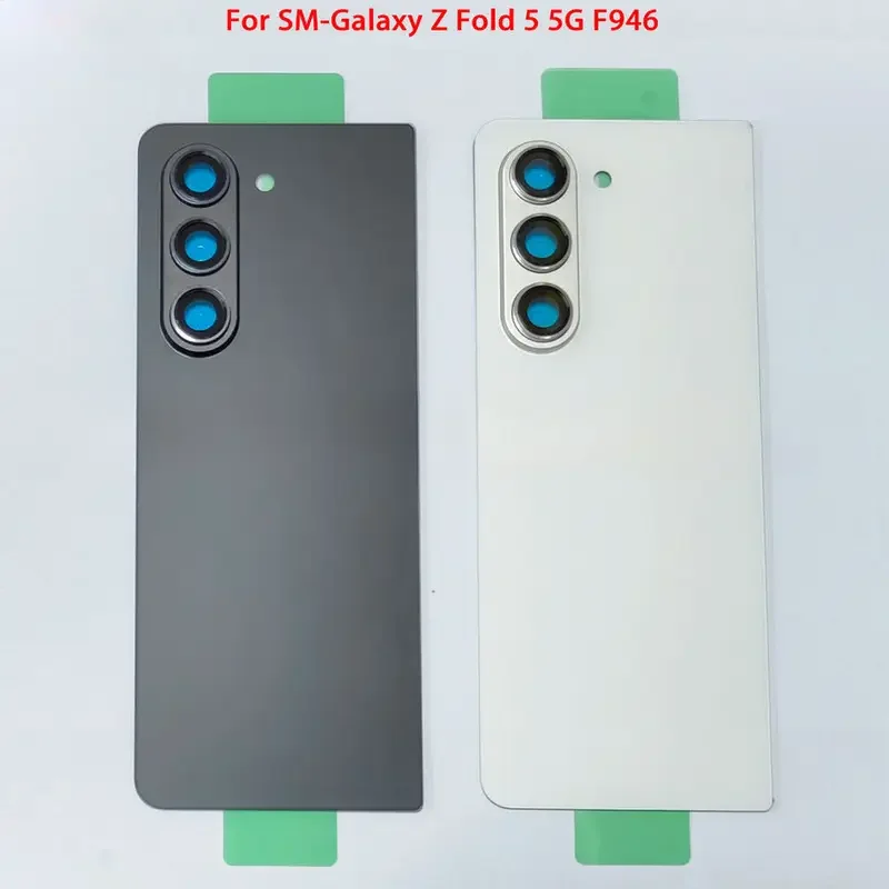 Battery back glass rear cover housing with camera bezel lens for Samsung Galaxy Z fold 5 F946