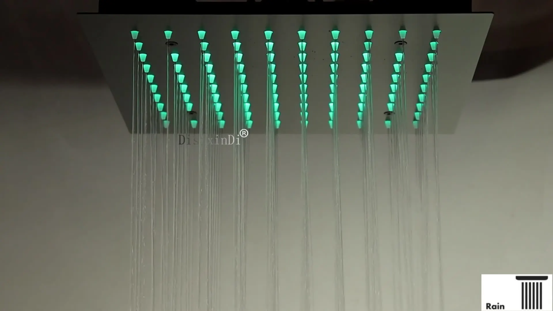 

Потолочный встроенный цифровой дисплей с постоянной температурой, скрытый душевой набор, черный, 300*300 мм, светодиодная насадка для тропического душа