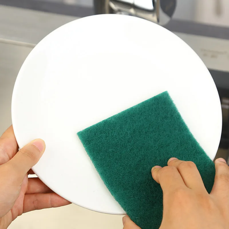 Kitchen Cleaning Dishwashing Cloth Green Fiber Household Dishwashing Cloth Dishwashing Brush King