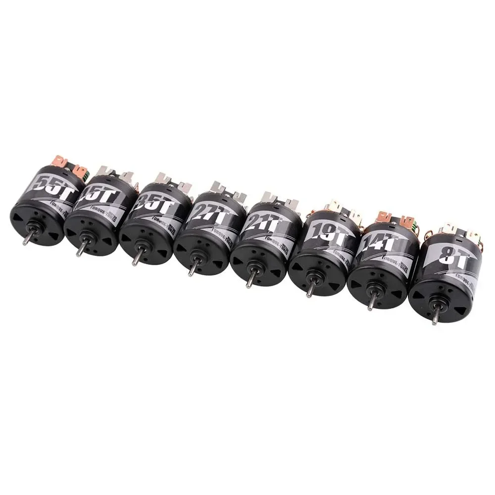 

8T 14T 19T 21T 27T 35T 45T 55T 540 3-Slot Brushed Motor For RC 1/10 Crawler Axial SCX10 AXI03007 90046 Redcat D90 CC01