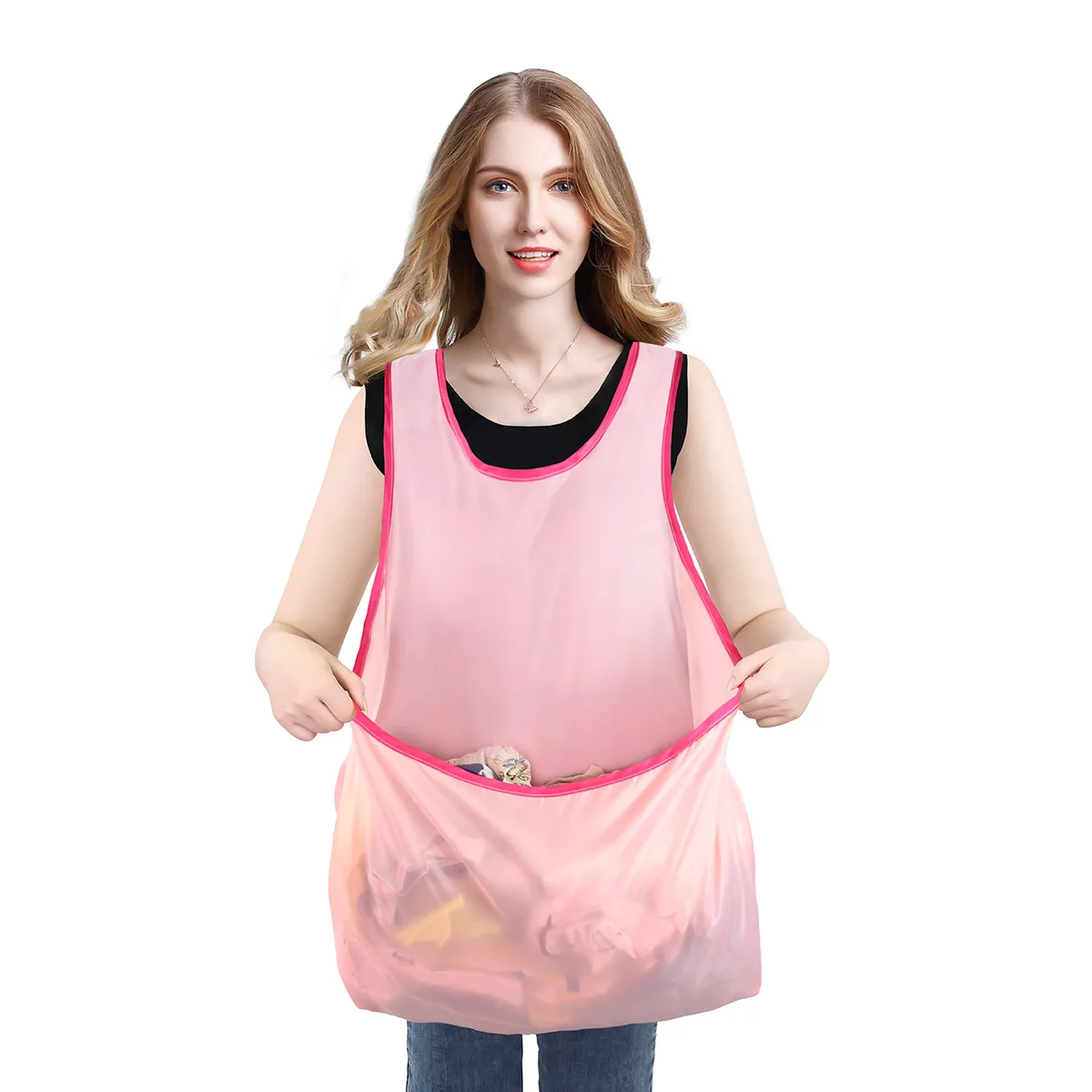 Insulate Cold and Moisture Household Outdoor Sleeveless Laundry Bib Apron Cloth Apron Clothes Drying Apron