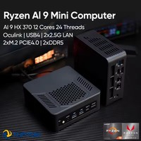 Topton Mini PC Gamer Oculink AMD Ryzen AI 9 HX 370 365 7 PRO 360 USB4 2x2.5G LAN 2xPCIe4 Desktop Gaming Computer Windows11 WiFi6