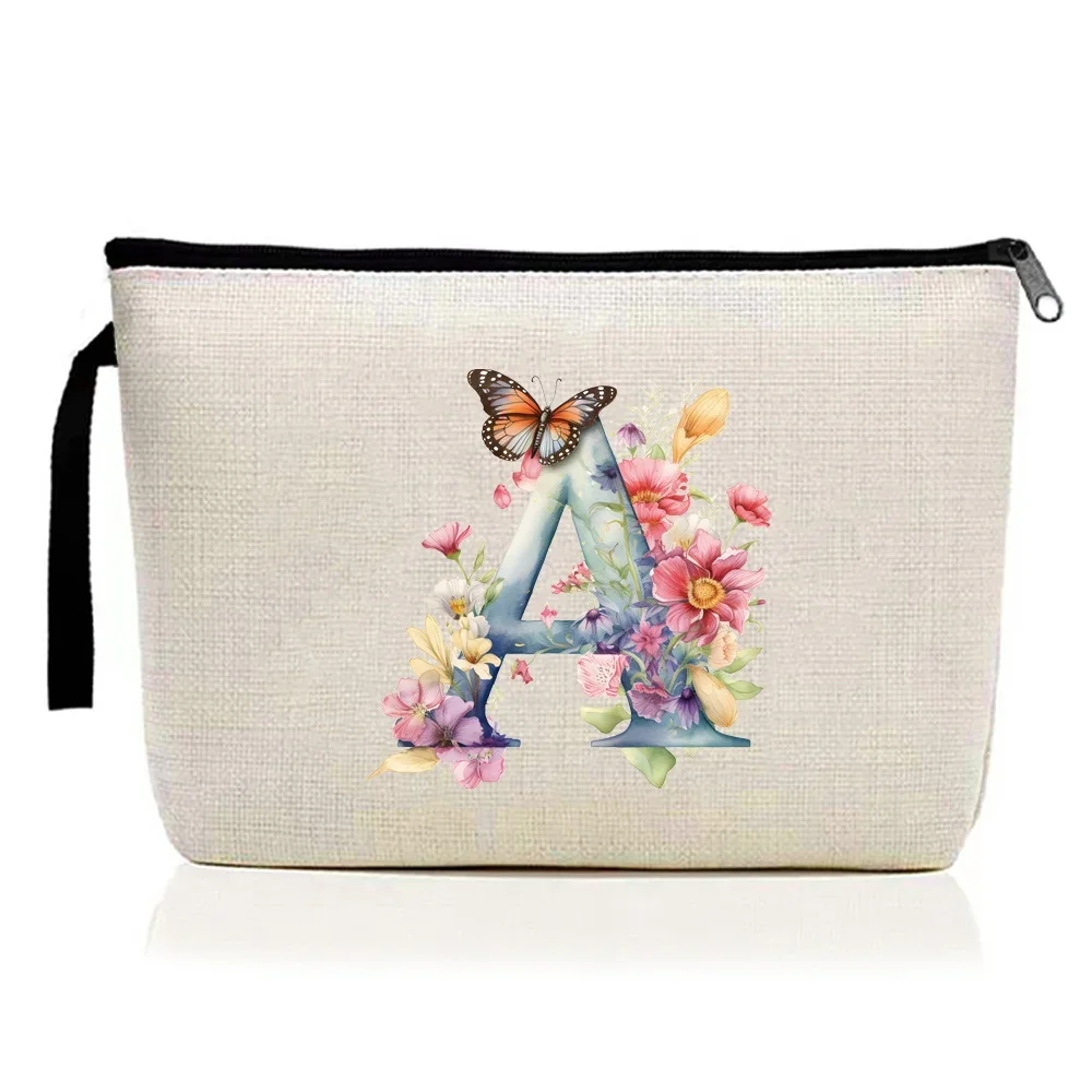 حزمة ماكياج أحمر الشفاه سستة حقيبة التخزين لوازم ماكياج كيس التخزين المحمولة السفر منظم مستحضرات التجميل سلسلة رسائل الفراشة