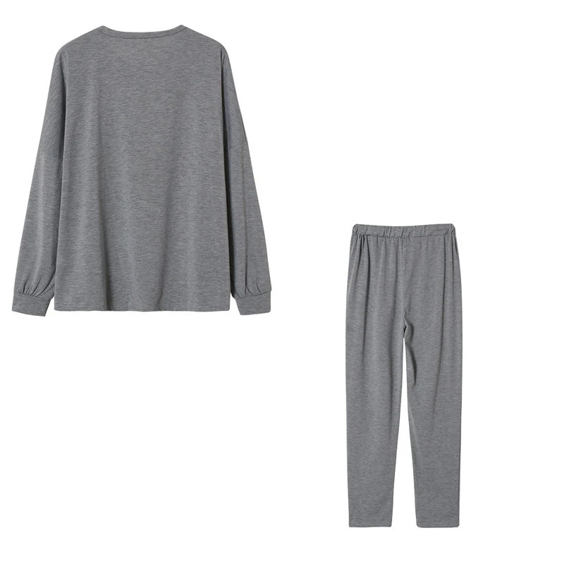Herbst-Langarmhose für Damen Locker Lässig Einfarbig Bequeme Passform Neuer Stil Anzug – Detail 32