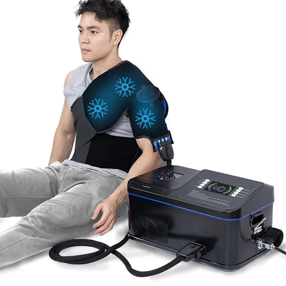 

Iceless automatic cooling cold and hot compression therapy machine for shoulder muscles pain relief and joint injury recovery