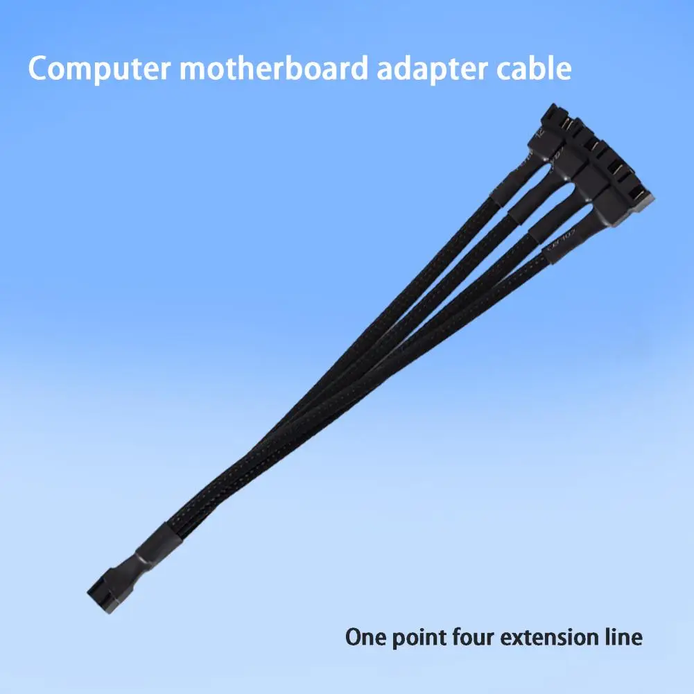 Pwm 선풍기 익스텐션 케이블 컴퓨터 액세서리, Pwm 선풍기 스플리터 케이블, 마더보드 CPU 쿨러 선풍기 1 ~ 4, 효율적