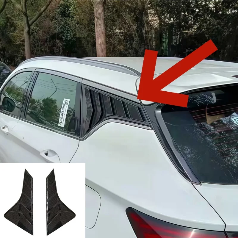 لجيلي كولراي بروتون BelGee X50 2019 ~ 2025 نافذة السيارة الخلفية الجانب تنفيس مصراع كوة غطاء الكسوة الديكور ضبط الملحقات #1