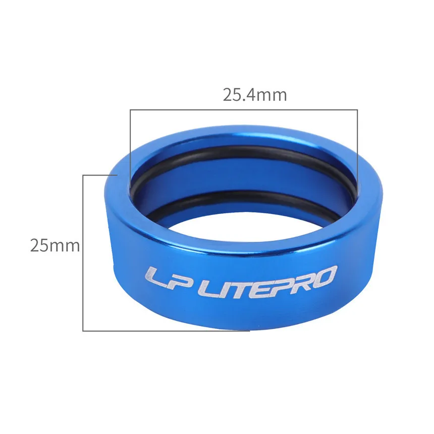 LP Litepro Folding Bike 25.4MM Handlebar Spacing-rings MTB Bicycle Straight Handle Bar Fixed Cover Stop Collar Space Ring