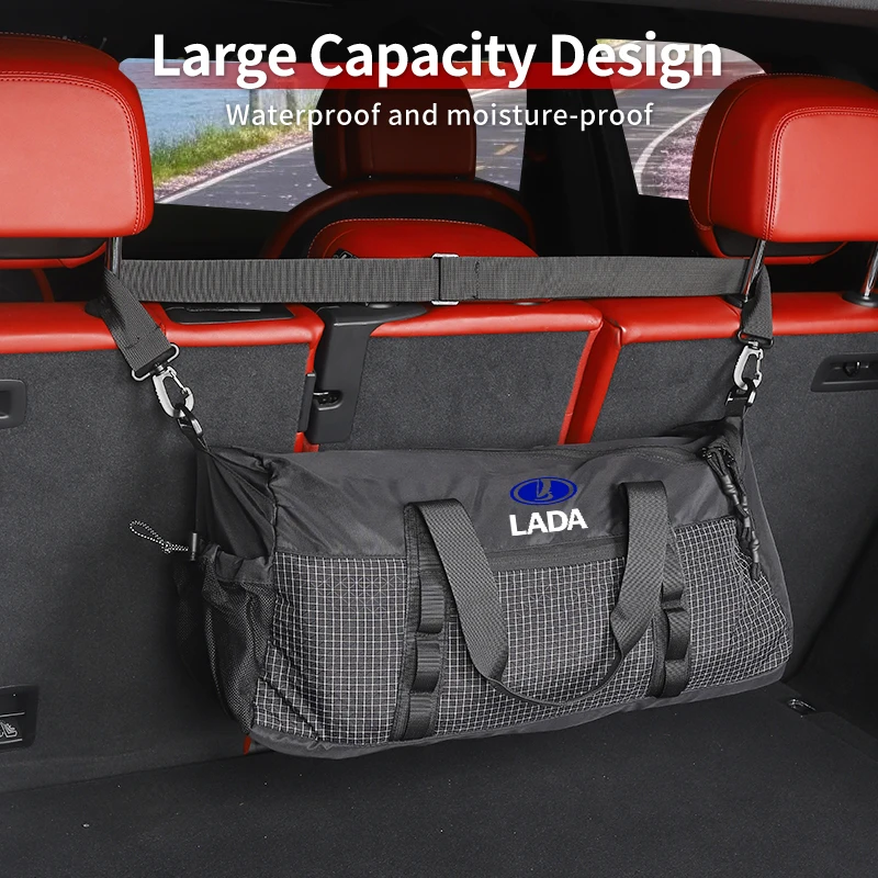 Car storage Oxford fabric luggage bag For Lada Priora Sedan Sport Kalina Granta Vesta Niva Largus Vaz Samara 2111 view 3