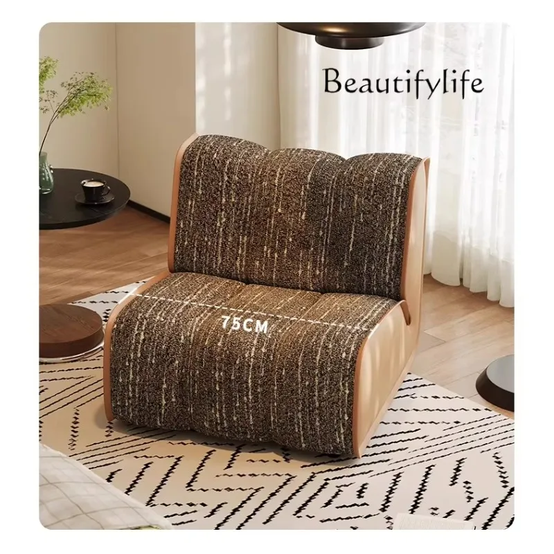 

Uu French Retro Italian Single Sofa Chair Designer Villa Living Room Bedroom Balcony Casual