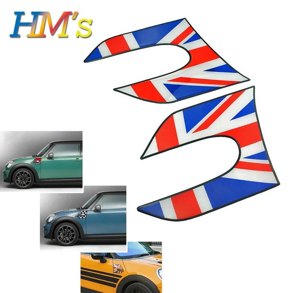 

Car Accessores Side Plate Fender Sticker Turn Signal Light Decoration Rubber For Mini Cooper Hardtop F55 Hatchback F56
