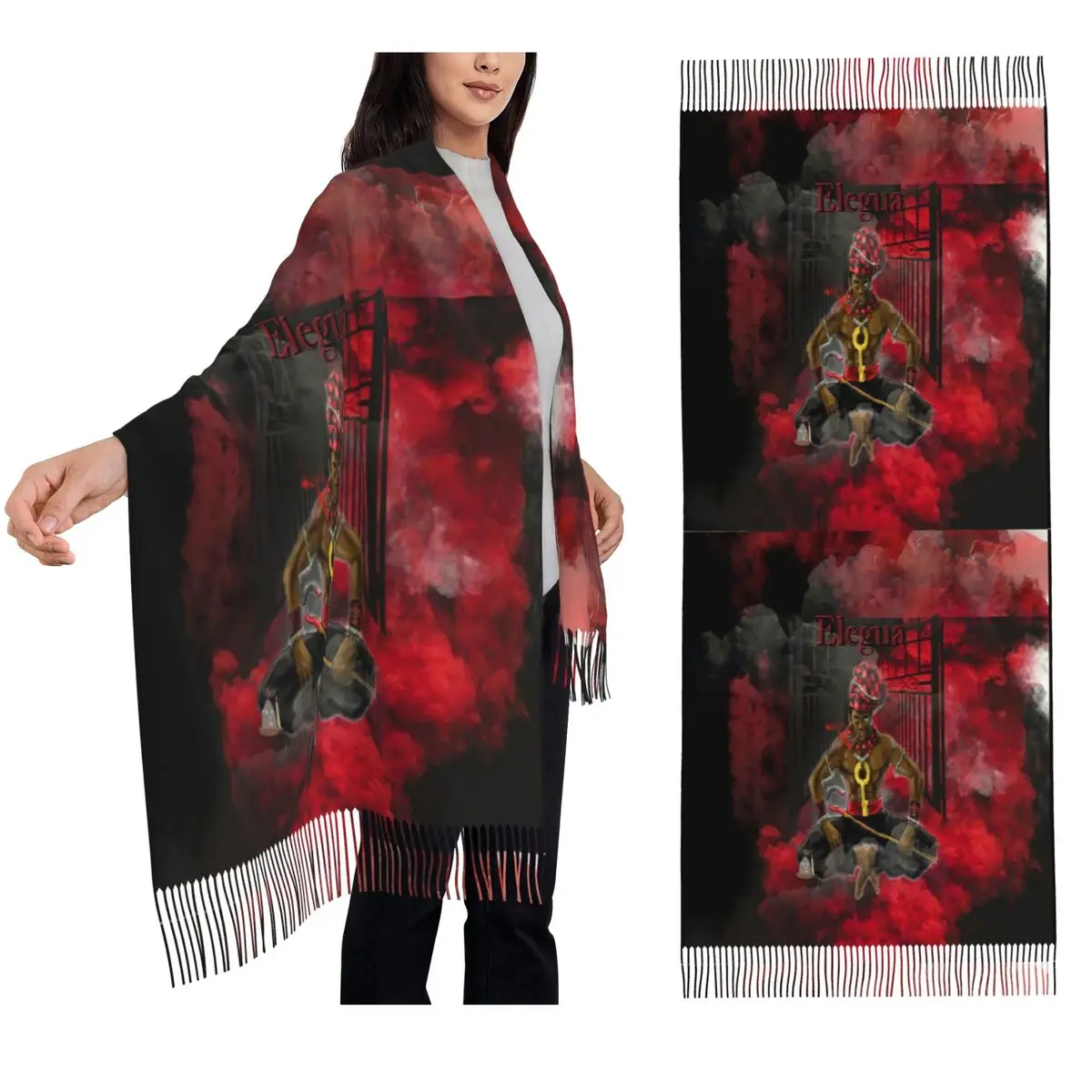 

Элегантный женский шарф с перекрещенными воротами, шарфы с кисточками, женские мягкие теплые шали и накидки, длинная осенне-зимняя шаль