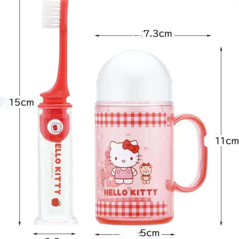 حار سانريو كأس فرشاة الأسنان Sus316 بلدي ميلودي Kawaii أنيمي موضة لطيف الطفل السفر عدة مريحة كوب أدوات الزينة الصغيرة نمط جديد