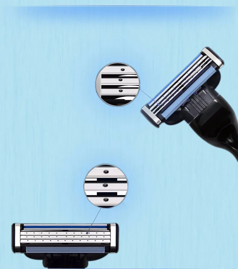 Gillette Mach 3 Classic 3-Klingen-Rasierer für Männer Manueller Rasierer – Detail 9