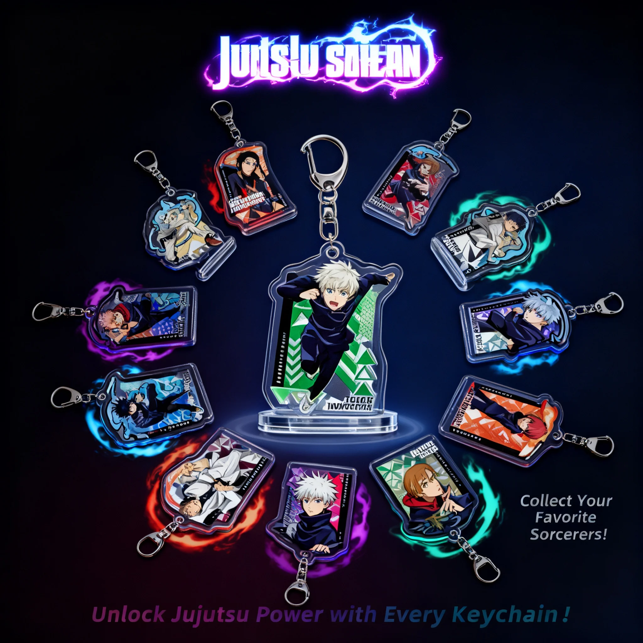 

Акриловый брелок-подвеска по аниме Jujutsu Kaisen с персонажами Юдзи Итадори, Мегуми Фушигуро, Нобара Кугисаки. Аниме-мерч, подарок.