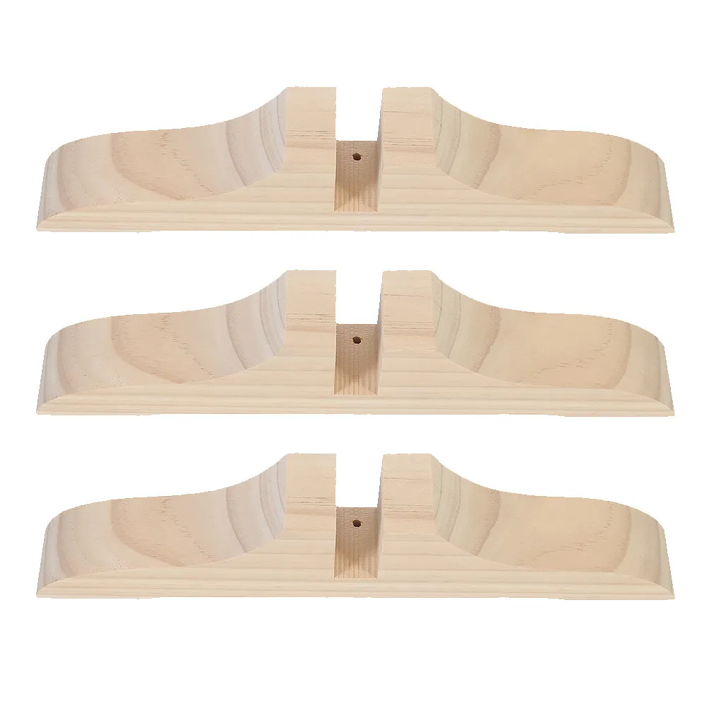 3Pcs Screen Divider Bases Wooden Room Divider Stands Stable Household Partition Supports Folding Privacy Screen Feet