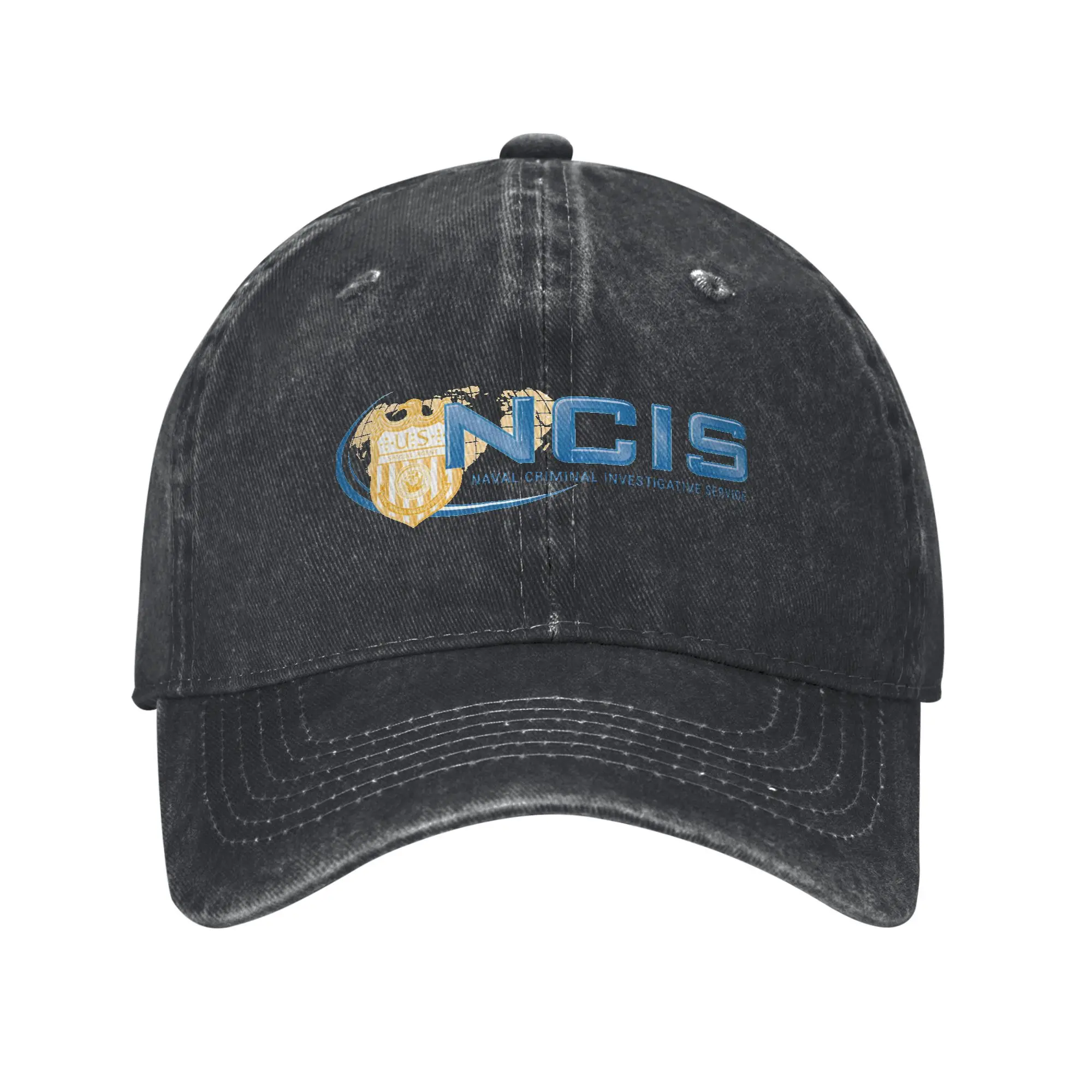 

NCIS Naval Criminal Investigative Service Unisex Baseball Caps Distressed Denim Hat Vintage Outdoor Travel Adjustable Headwear