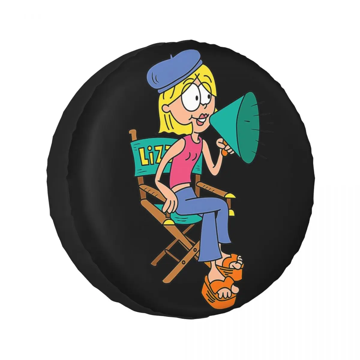 

Чехол на запасное колесо Lizzie Mcguire с героями мультфильмов для Jeep SUV RV 4WD Trailer 4x4, защитные чехлы для колес 14 дюймов, 15 дюймов, 16 дюймов, 17 дюймов