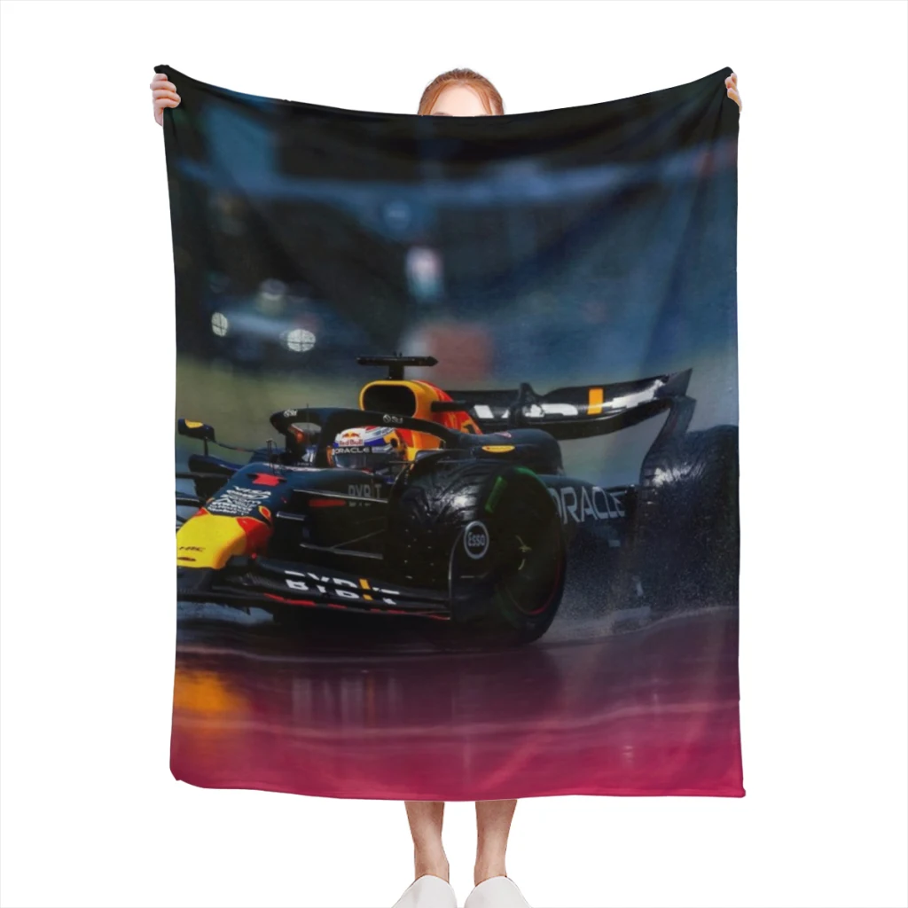 Max Verstappen Blanket Flange Textile Decor Portable Super Soft Throw Blankets for Home Office Plush Thin Quilt