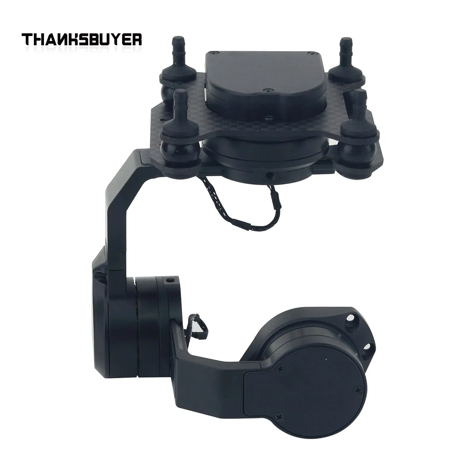 C-200T 3-Axis FPV Gimbal 200g Payload High Torque Brushless Motor Orthogonal Mechanical Stabilization FPV PTZ