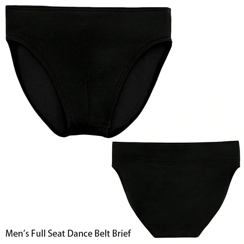 أحزمة رقص بمقعد كامل للرجال لفريق الباليه الأساسي والجمباز مع حزام خصر مطاطي واسع وبطانة للرقص
